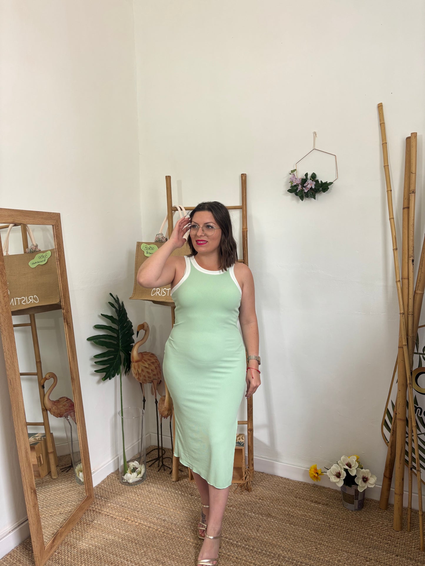 Vestido canalé