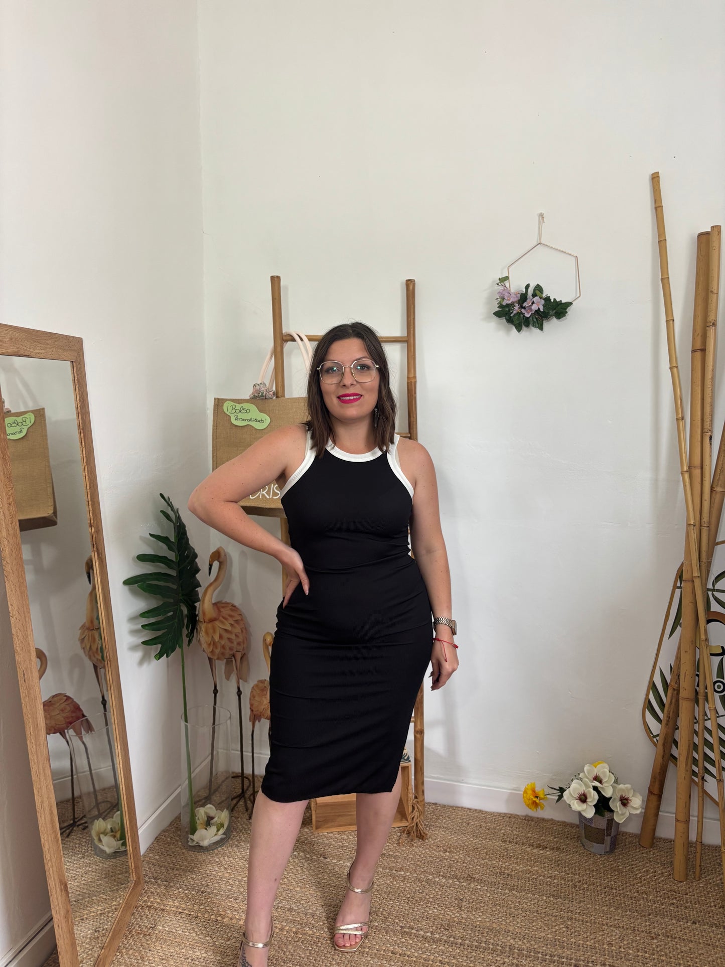 Vestido canalé