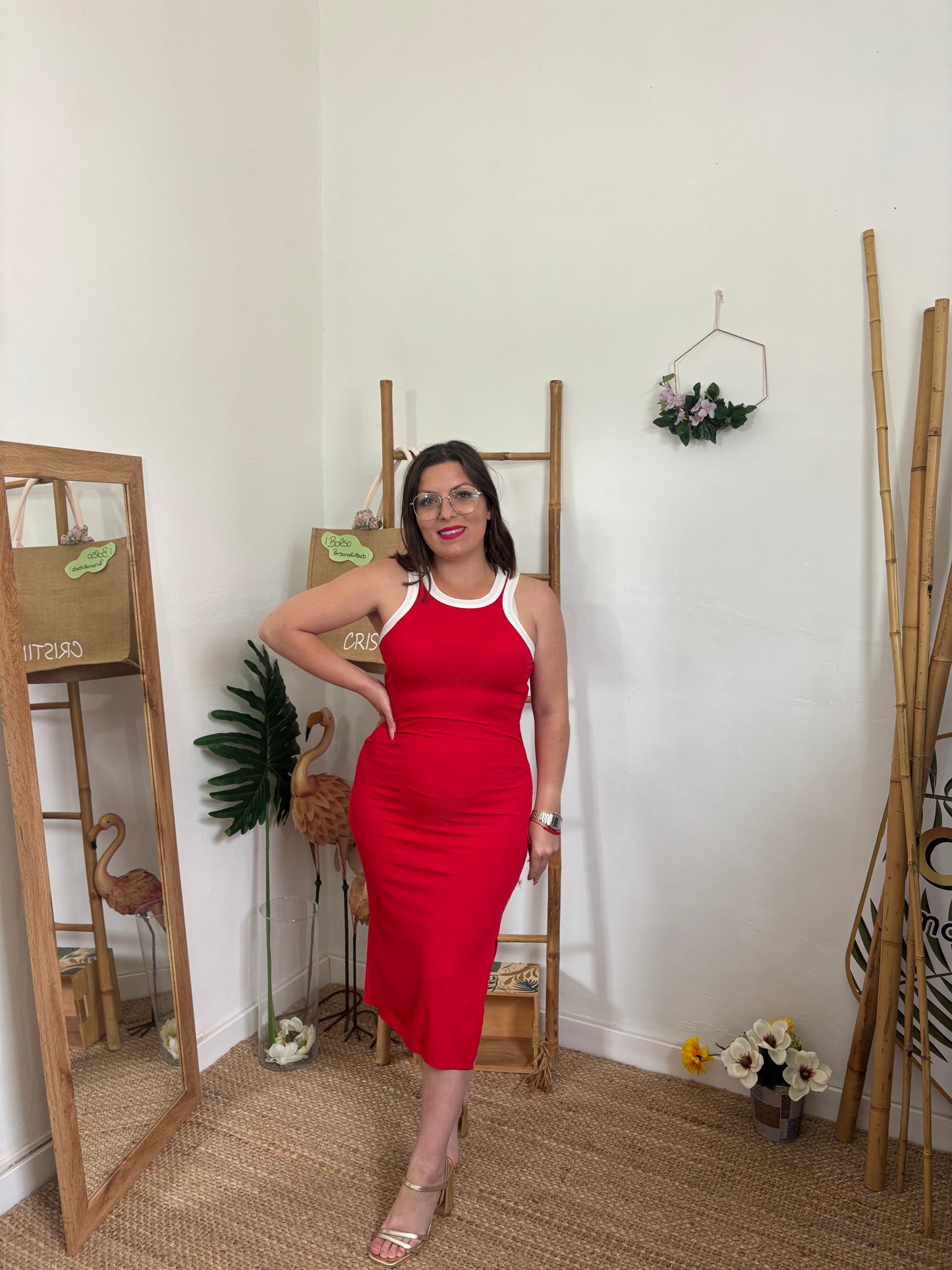 Vestido canalé