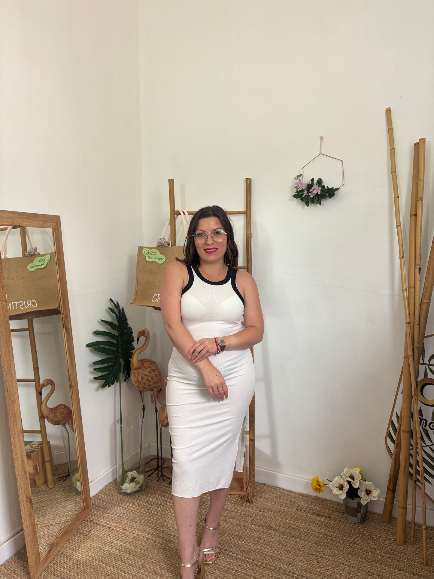 Vestido canalé