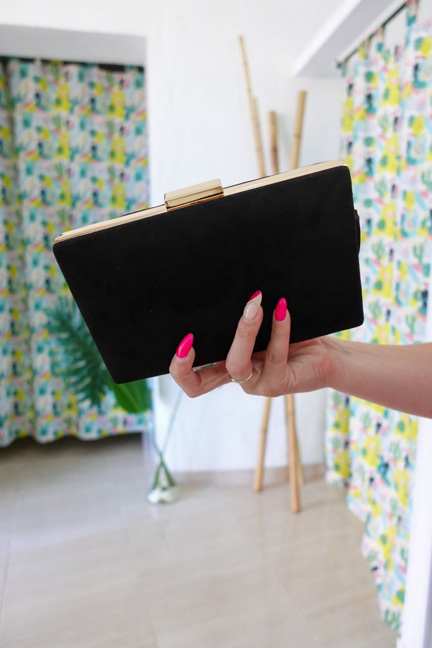 Cartera terciopelo