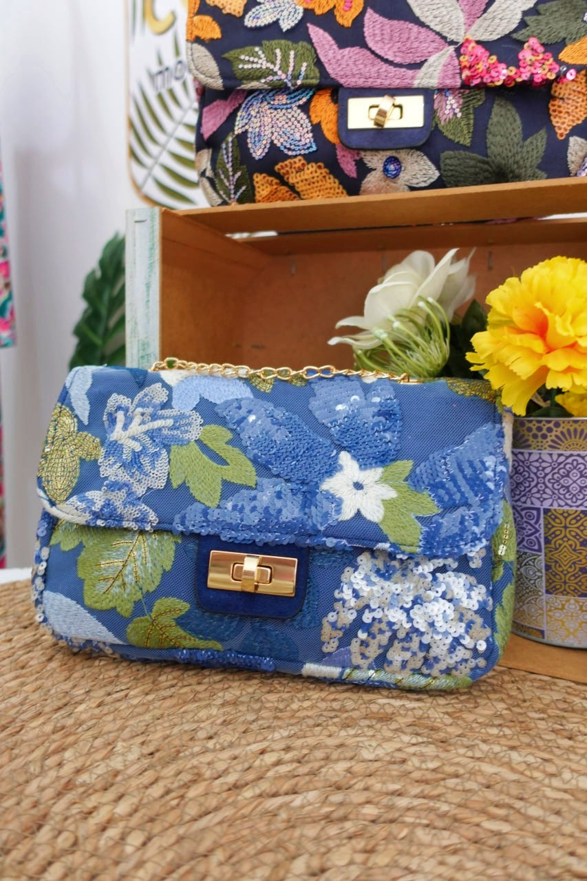 Bolso Flor lentejuelas