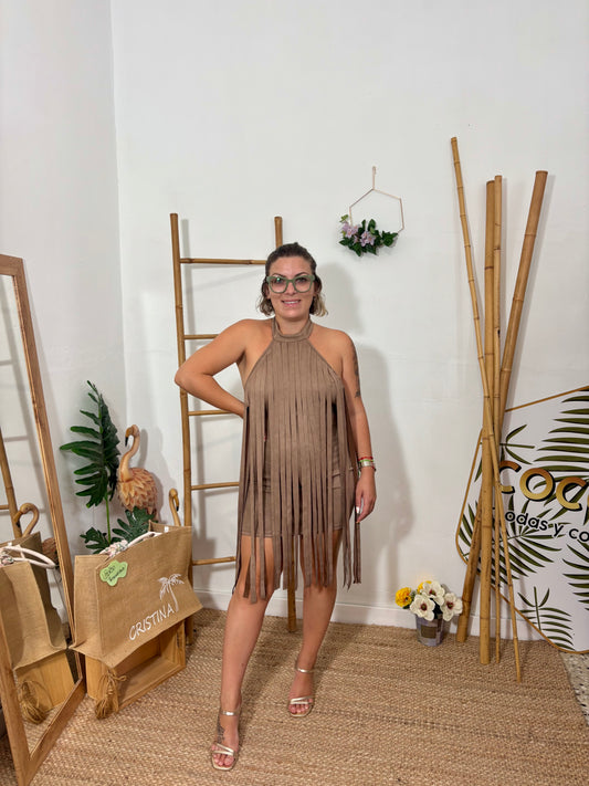 Vestido Flecos Antelina