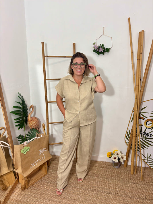 Conjunto blusa + pantalón